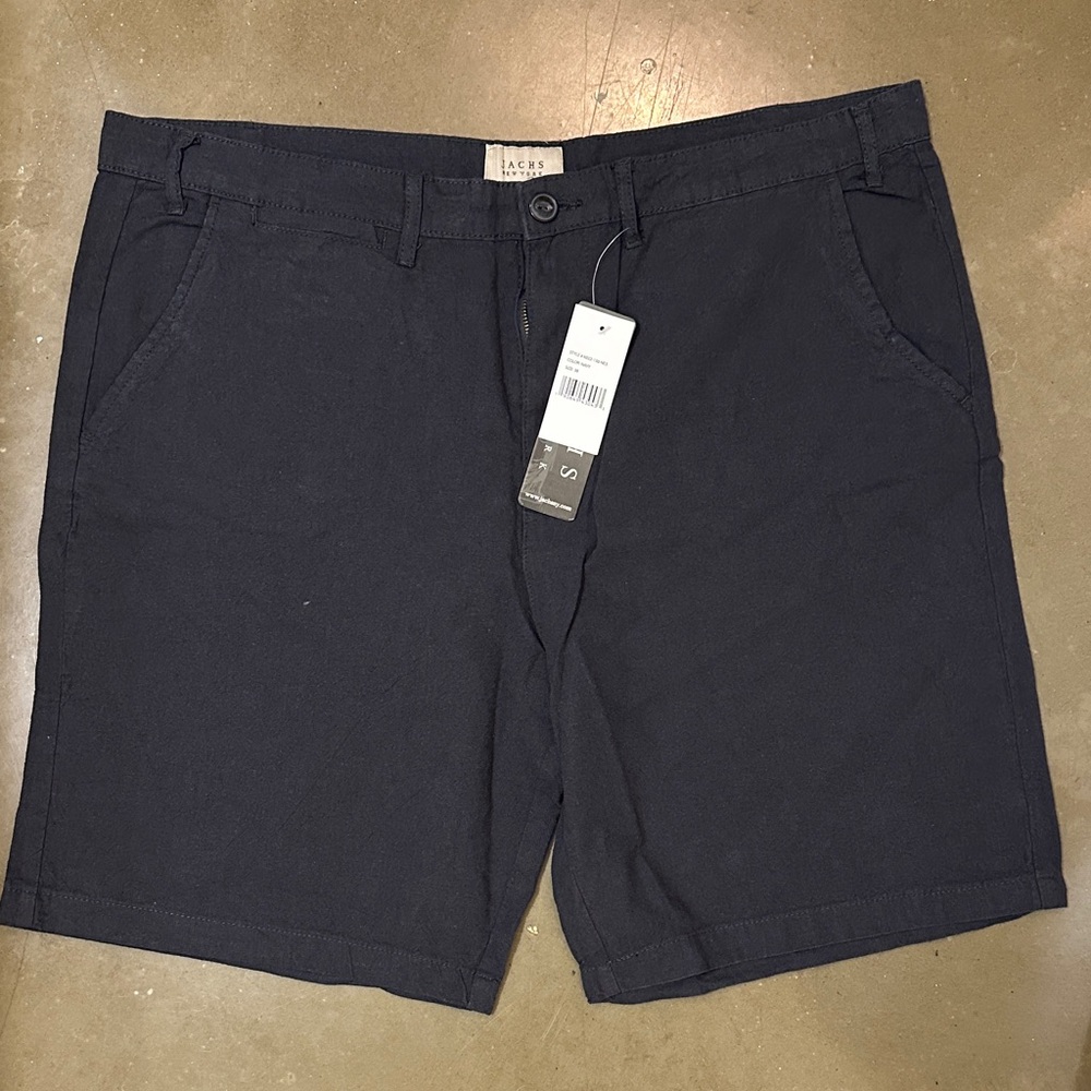 Men's Dark Gray Flat Front Shorts